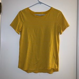 Old Navy yellow striped t shirt